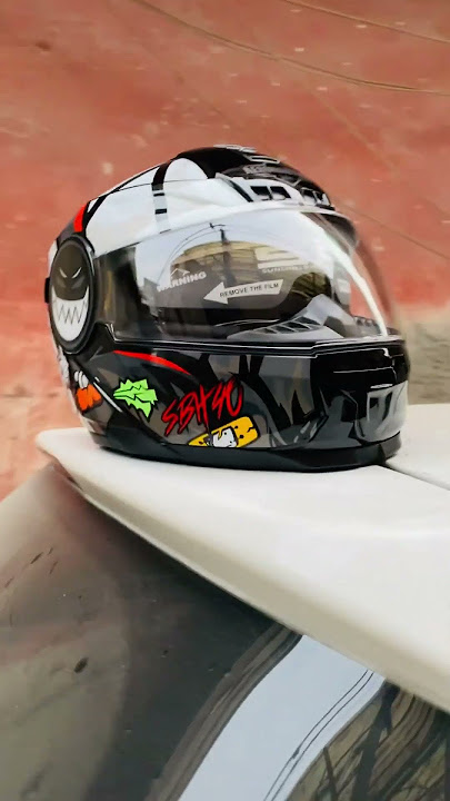 STUDDS SBH 40 GLOSSY BLACK ORANGE RABBIT HELMET #bike  #helmet #studds #sbh