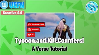 Tycoon Resource/Elimination Tracker UI Tutorial | UEFN Verse