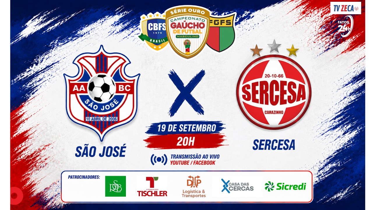 SÃO JOSÉ x SERCESA | SÉRIE OURO DE FUTSAL GAÚCHO 2026