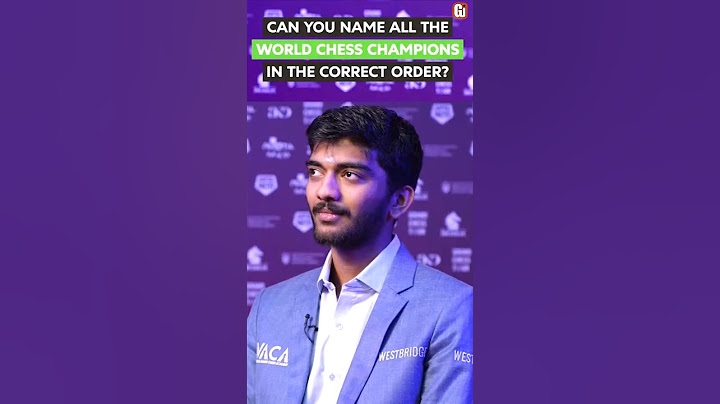 Gukesh naming all World Champions 😎🤘