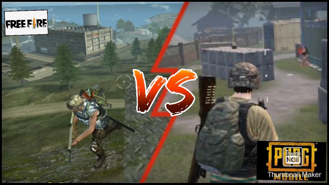 Free Fire VS Pubg Mobile Part 1 comparison gameplay ...