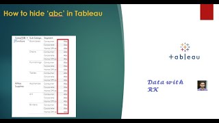 How to hide 'abc' in Tableau?