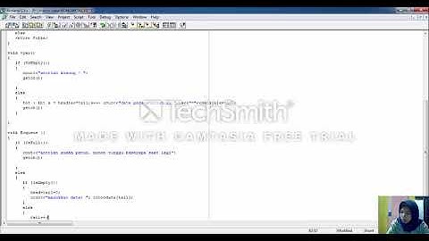 PROGRAM QUEUE MENGGUNAKAN BORLAND C++