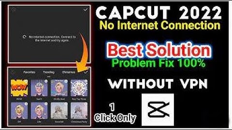 Capcut No Internet Connection Problem Fix | How To Solve Capcut Viamaker No Internet  (Hindi)