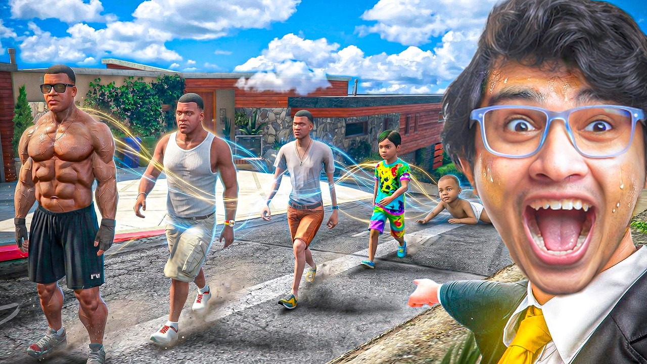 GTA V : Franklin Transforms Into Different People! 😨⚡