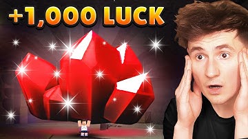 Using GODLY LUCK to get IMPOSSIBLE ORES in The Forge