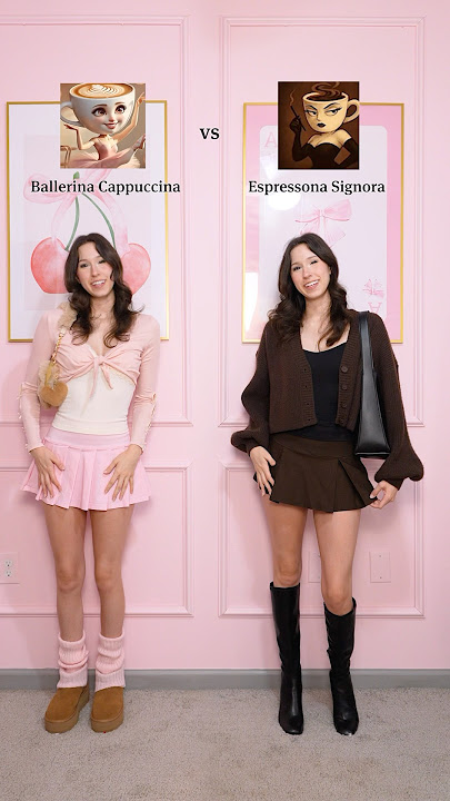 Team Ballerina Cappuccina or Espressona Signora? 🥰 outfit details in my bio ❤️| brainrot outfits