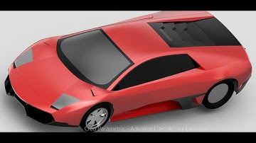Creo Car Tutorial - Create Parting Lines Lamborghini Mucielago LP670