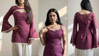Instagram Viral Kurti Design Meesho Trending Kurti Cutting & Sching M Size
