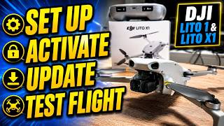 DJI LITO 1 &amp; LITO X1 BEGINNER SET UP GUIDE!  FIRST FLIGHT TUTORIAL