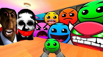 Saving Babyfaces From Geometry Dash Emoji ALL FACES LEVELS And Lobotomy Dash Nextbot Gmod