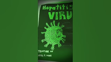 STRUCTURE OF HEPATITIS C VIRUS DRAWING WITH GLO EFFECT