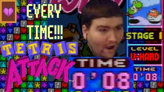 How to Beat Hardest Lakitu in Tetris Attack in EIGHT SECONDS EVERY TIME!!!