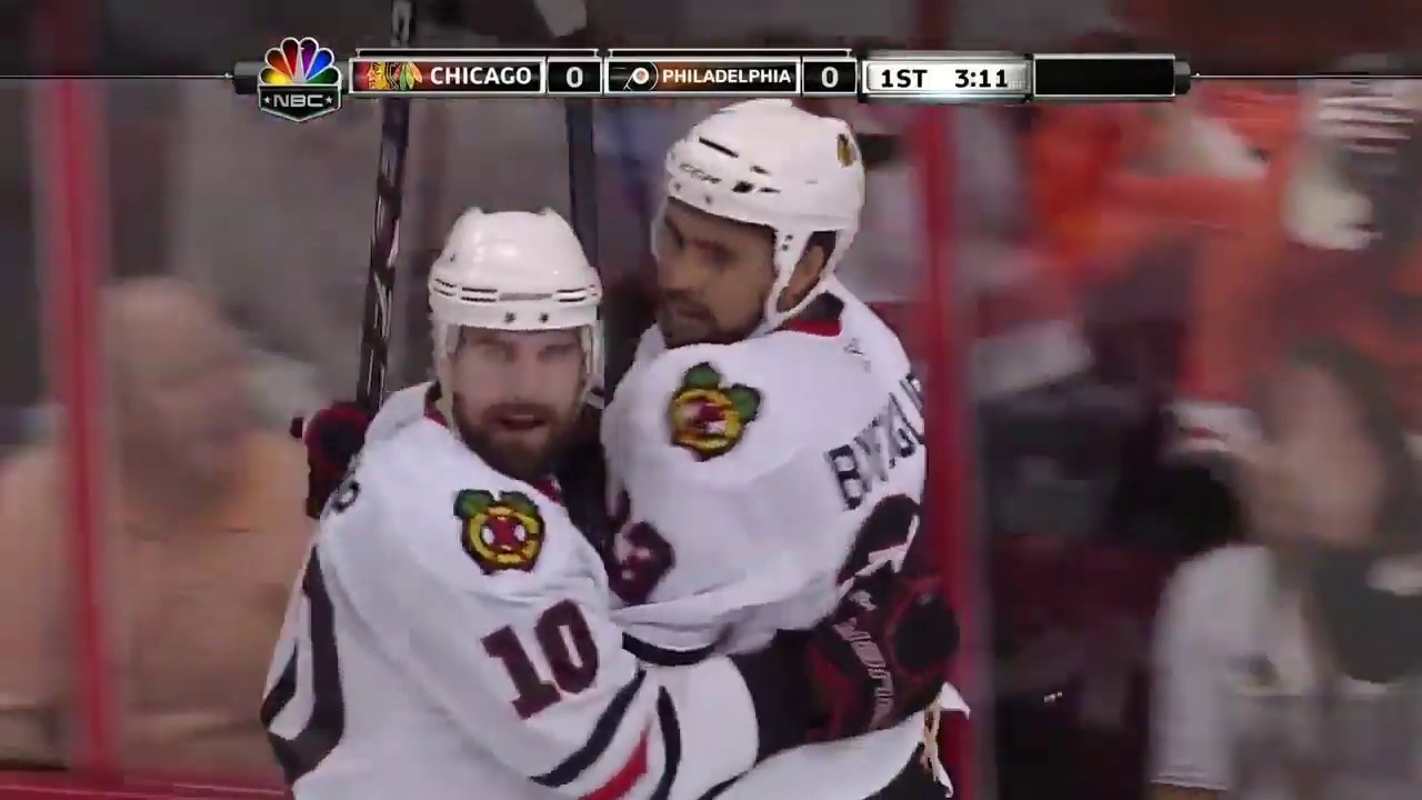 Dustin Byfuglien Goal - Game 6, 2010 Stanley Cup Final Blackhawks vs. Flyers