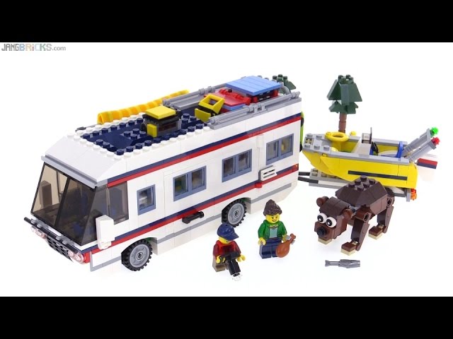 LEGO® City Camper Van RV Motorhome Camping Caravan Summer Holiday Beach 