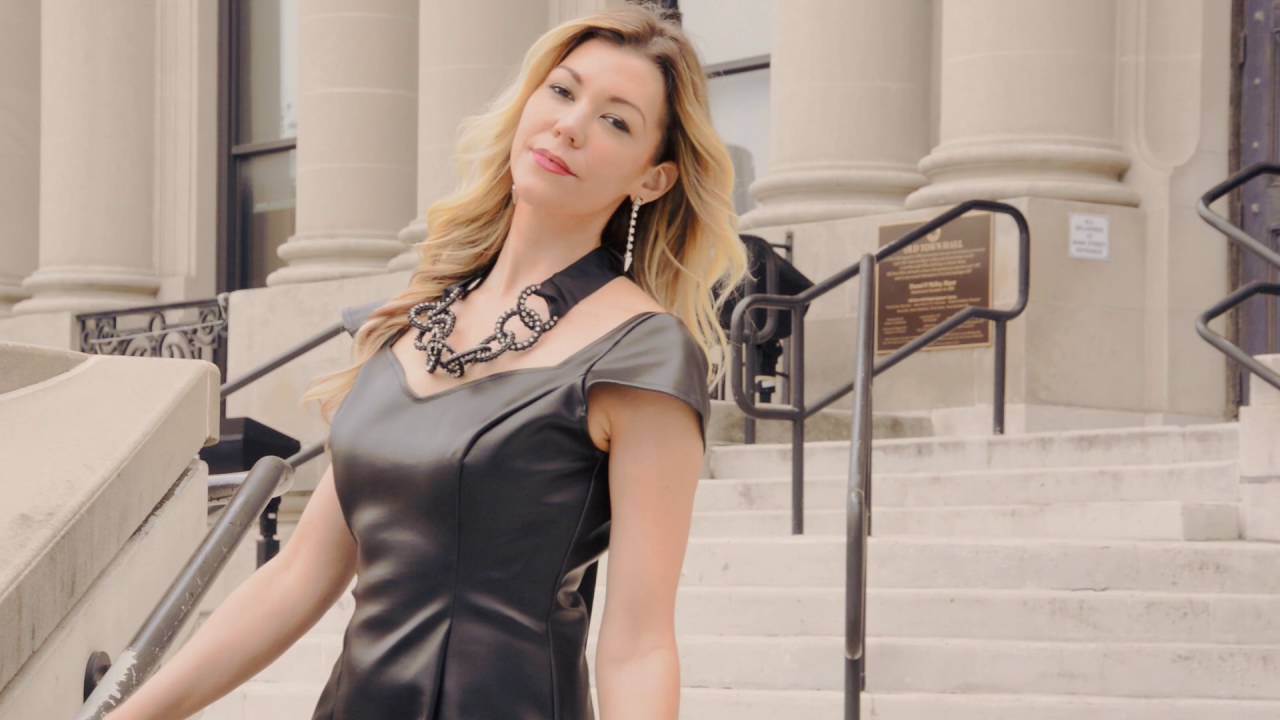 SSB Couture Little Faux Black Leather Dress - YouTube