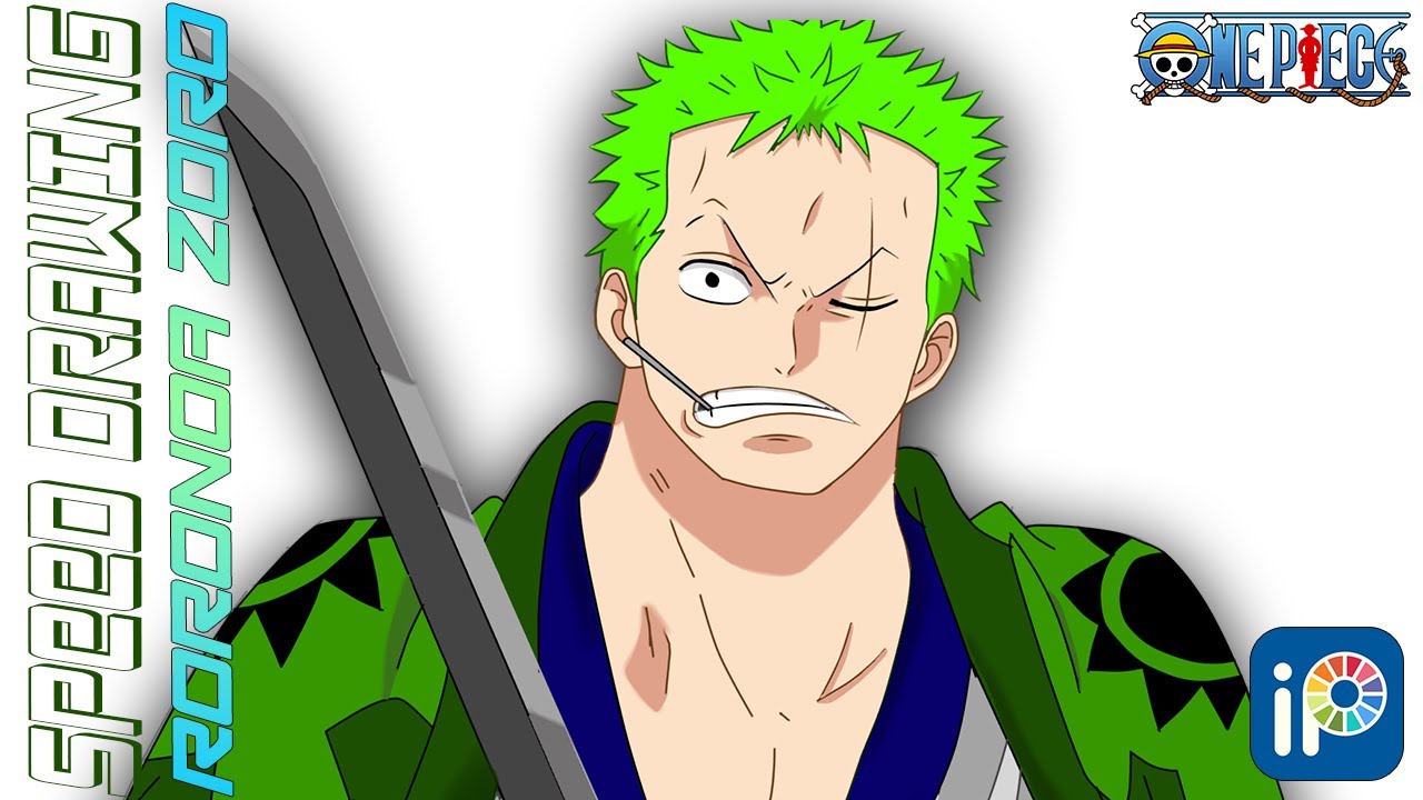 Speed Drawing Zoro [One Piece] YouTube