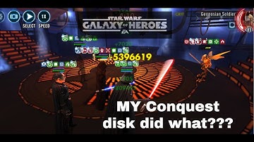 Conquest disk for game breaking experience