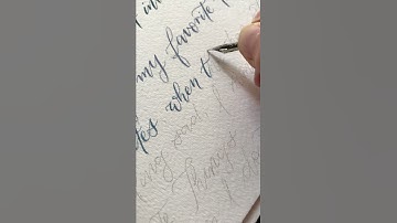 Live Dip Pen Lettering