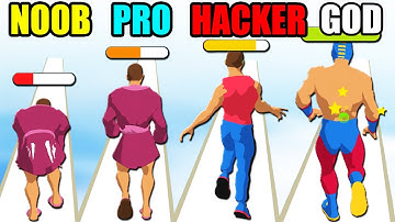 NOOB vs PRO vs HACKER vs GOD in Run Healthy