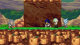 Ssf2 Mod Battle Super Sonic 4 Vs Seelkadoom And Nazo And Aeon