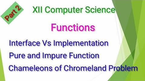 XII Computer Science | Functions| Shyni Pradeep