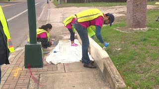 Video: Volunteers clean up San Antonio streets in citywide Community Service Day