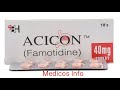 Famotidine tab 20mg 40mg  famotidine  tablets ip 40mg uses side effects in urdu  acicon tablet