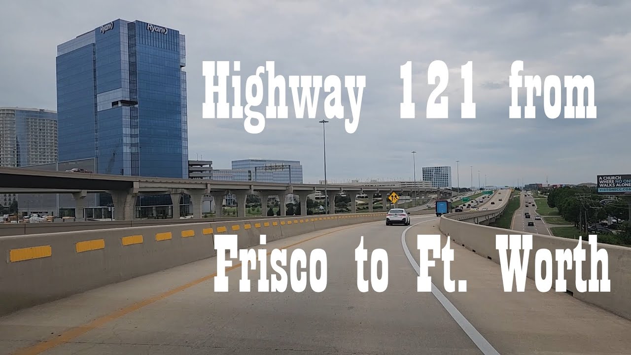 Dallas Parkway and Highway 121 in Frisco, Texas, heading toward Fort Worth, Texas US