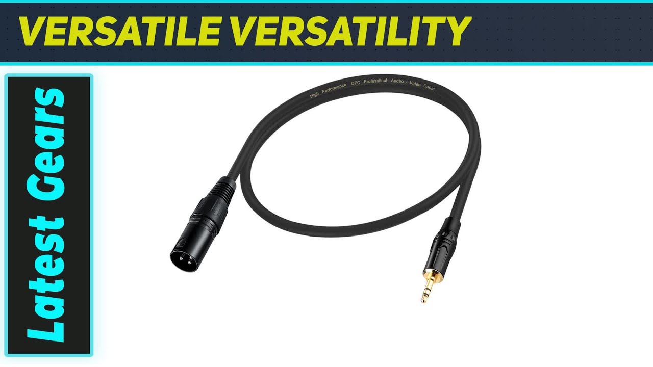 Easy Phone to Mixer Audio: 3.5mm to XLR Cable