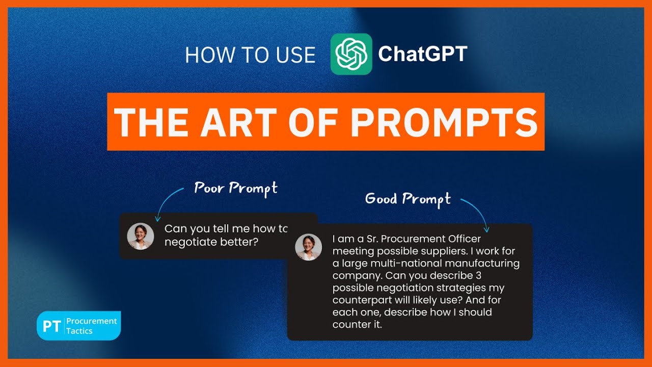 How to Use ChatGPT: The Art of Prompts - YouTube
