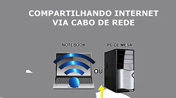 Como compartilhar internet do PC via cabo de Rede?