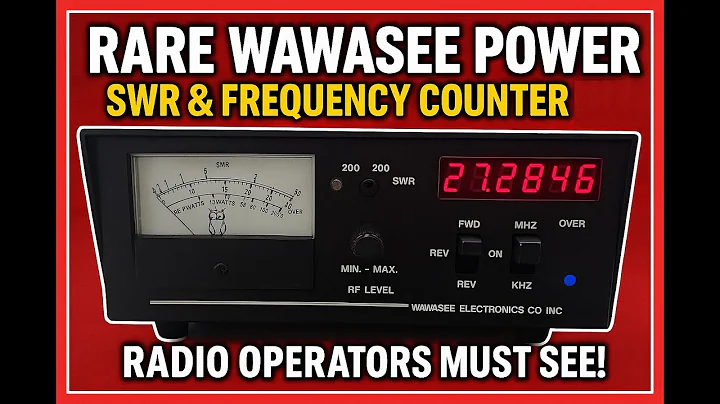 Rare Wawasee Power SWR & Frequency Counter Meter – Ham Radio & CB Operators Must See!