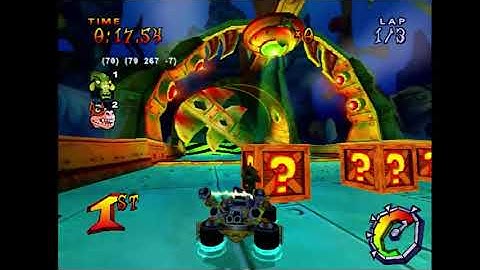 Crash Nitro Kart - Xbox Prototype Xlink Kai Gameplay