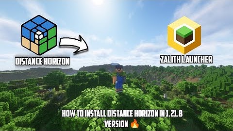 HOW TO INSTALL DISTANCE HORIZON 🗡 IN ZALITH LAUNCHER 2  1.21.8 VERSION 🔥 #minecraft #zalithlauncher2