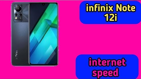 Show Network Speed In Infinix Note 12i, Internet Speed Show Kaise Karen In Infinix Note 12i,