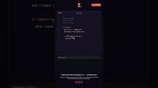 Validasi Email 1 Baris Pakai Regex C++! ⚡ #coding #shorts