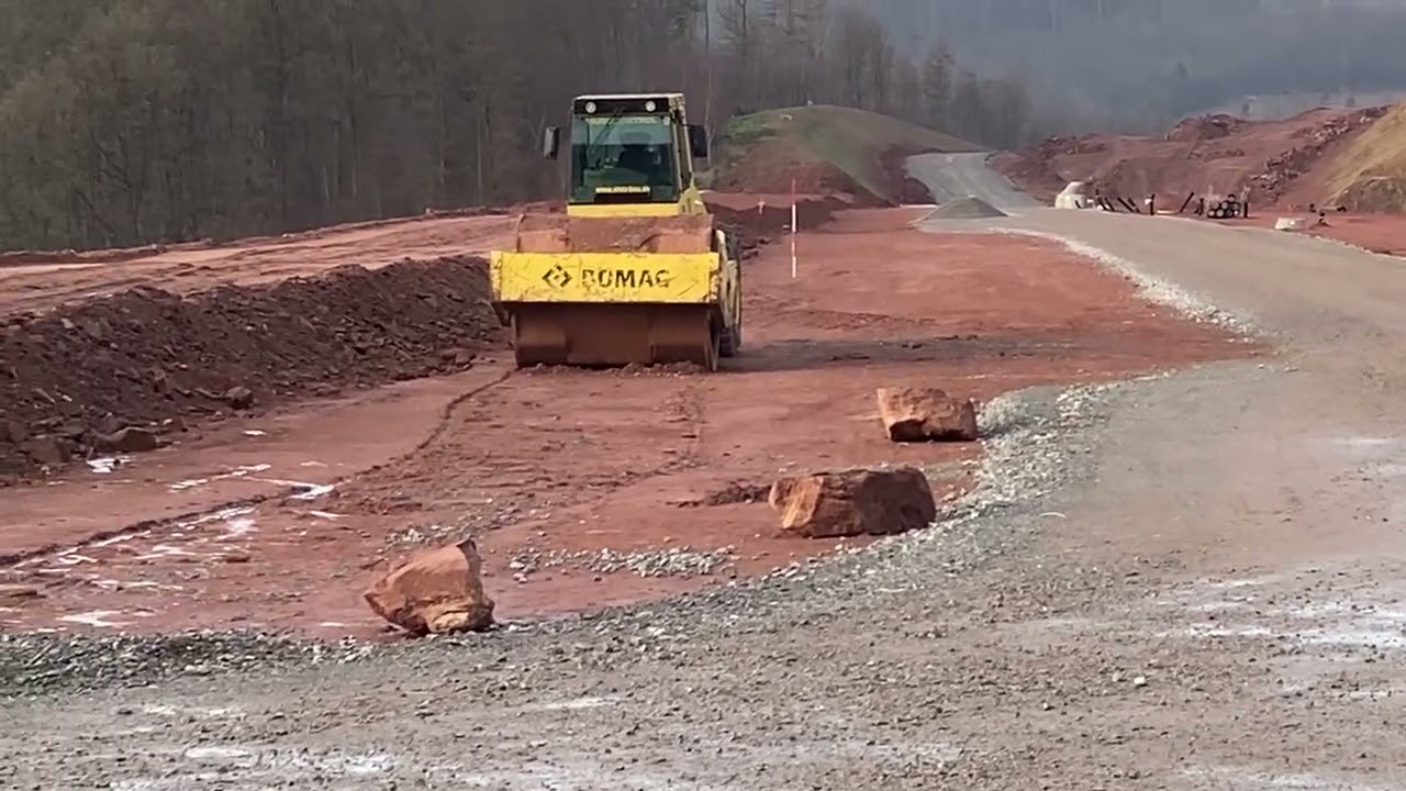 A 44 Neubau Tunnel Holstein Sontra Weißenborn Lotsenpunkt 16 Richtung Eschwege  Kassel 17.01.2026 