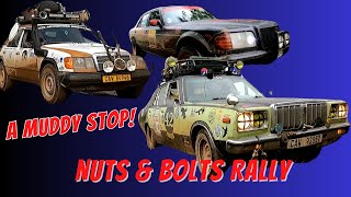 The Nuts & Bolts Rally makes a pit stop at my shop! 36 muddy cars!