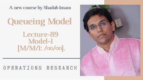Model-I [M/M/1: /∞/∞] ll Queueing Theory ll Operations Research