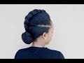 Natural Hair| Braided Mohawk Updo/Protectivestyle