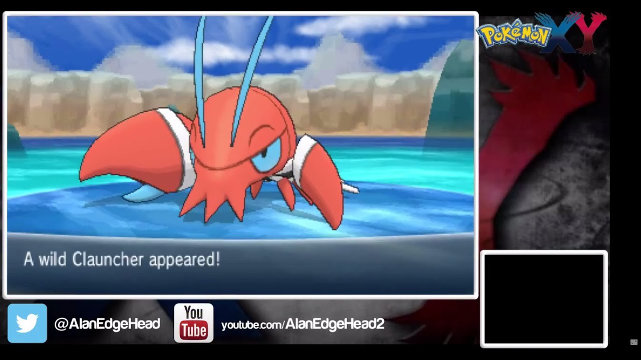 Pokémon X- Chain Fishing [Shiny Clauncher] - YouTube