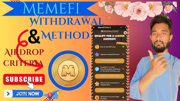 $Memefi Airdrop Eligibility criteria || $Memefi Airdrop Withdrawal process || $Memefi Ton Task ?