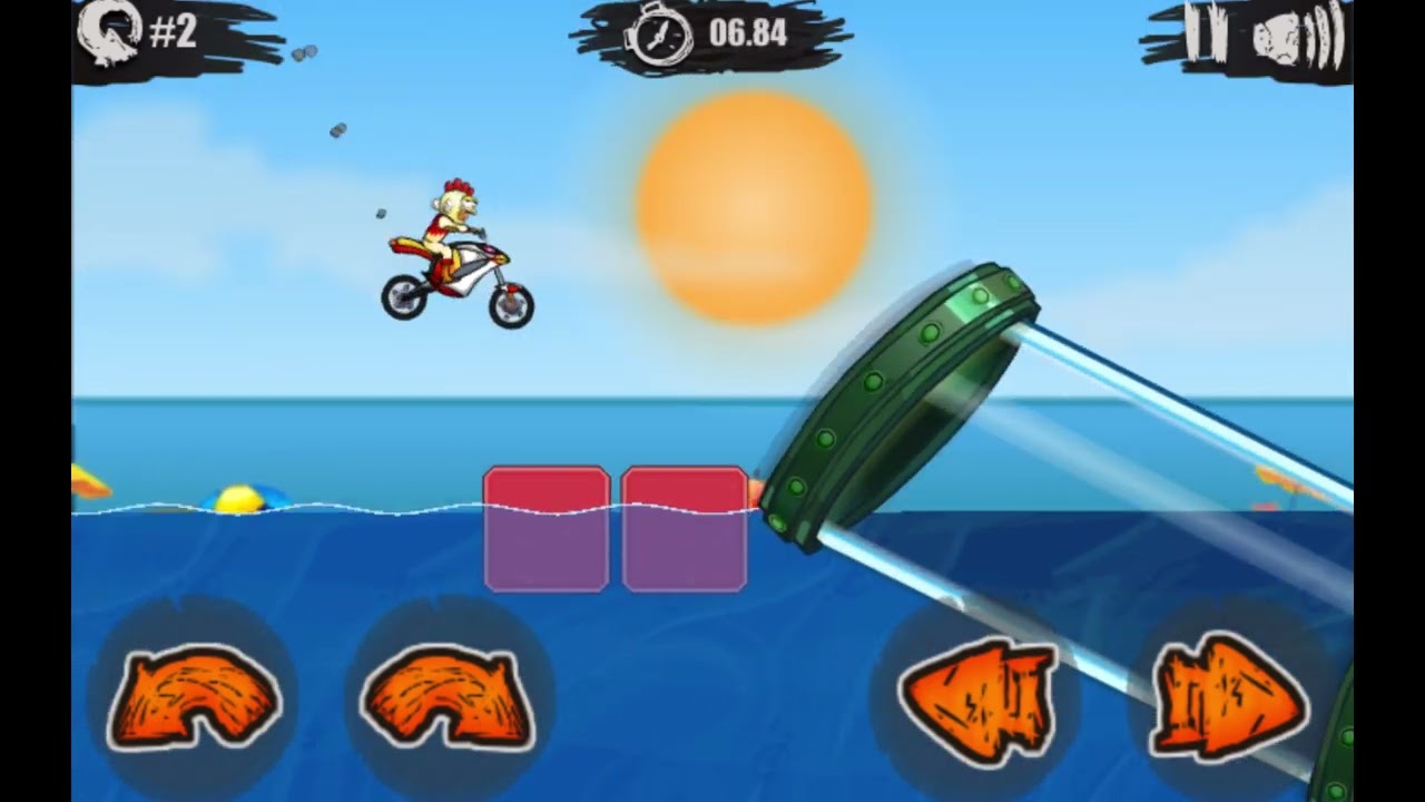 Moto x3m Pool party level 2 world record