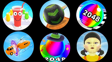 Going Ball Run, Ball Run 2048, Ball Merge 2048, Shape Shifting Run Android & Walkthrough Max Level