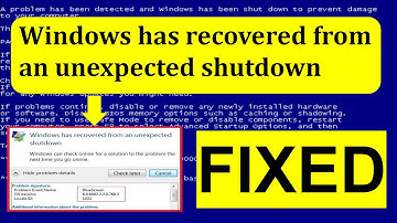 How to Fix Blue Screen Error Windows 7,8.1,10 | Windows Has Recovered From an unexpected shutdown