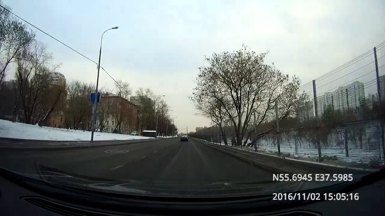 Driving in Moscow City: Академический - Текстильщики 02/11/2016 (timelapse 4x)