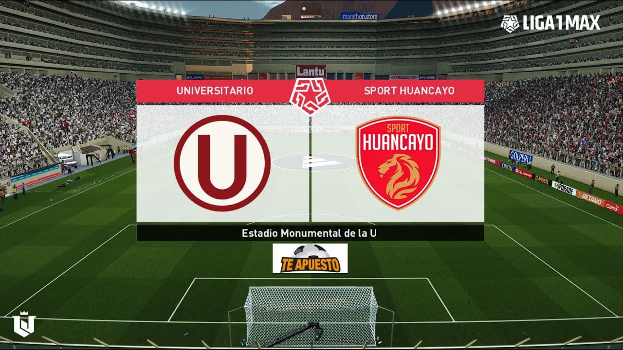 Universitario vs Sport Huancayo Liga 1 Te Apuesto 2024 | Pes 2021 - YouTube