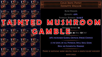 PoE 3.16 Tainted Mythic Orb Gamble for Cold Iron Point In Scourge League