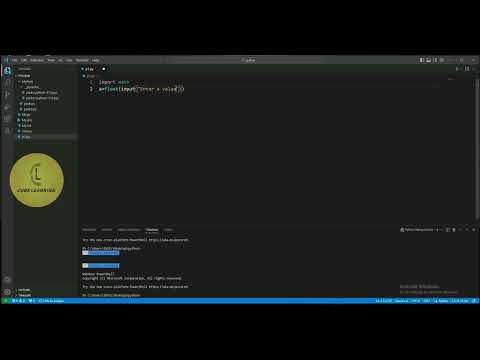 Python | importing math package 'acosh() - user input' | CodeLearning